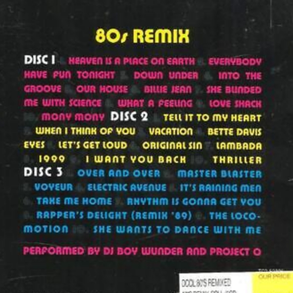80's Remix by Boy Wunder 3 Audio Disc Set - Picture 8 of 11